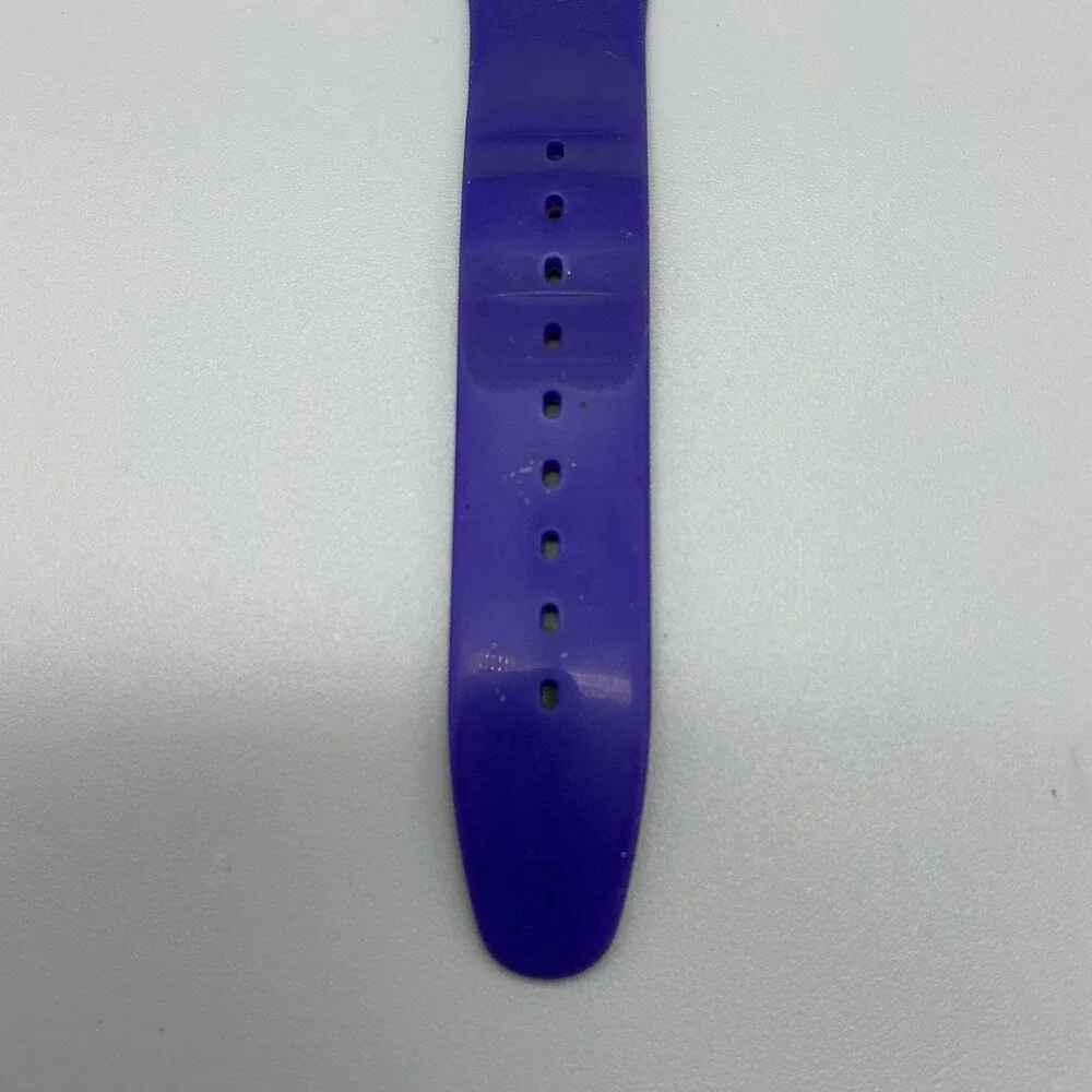 Swatch Backup Purple Mens Watch 41mm Purple Dial Day Date Swiss New Battery